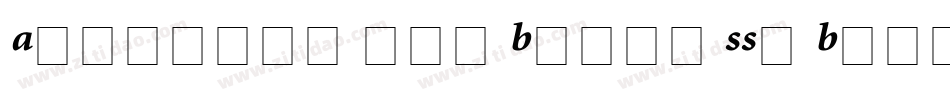 Atlantix Pro Black SSi Bold Italic字体转换